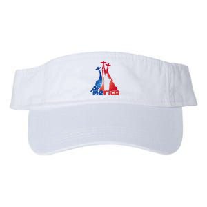 Patriotic Merica Classic Airplane Airshow Statue Of Liberty Valucap Bio-Washed Visor