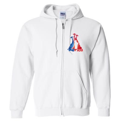 Patriotic Merica Classic Airplane Airshow Statue Of Liberty Full Zip Hoodie