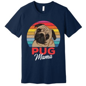 Pug Mama Cute Dog Mom Funny Gift Premium T-Shirt