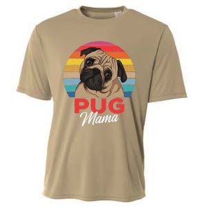 Pug Mama Cute Dog Mom Funny Gift Cooling Performance Crew T-Shirt