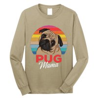 Pug Mama Cute Dog Mom Funny Gift Long Sleeve Shirt