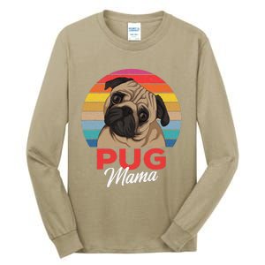 Pug Mama Cute Dog Mom Funny Gift Tall Long Sleeve T-Shirt