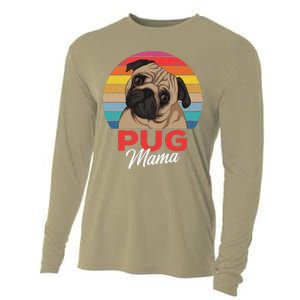 Pug Mama Cute Dog Mom Funny Gift Cooling Performance Long Sleeve Crew