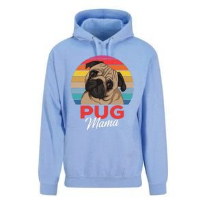 Pug Mama Cute Dog Mom Funny Gift Unisex Surf Hoodie