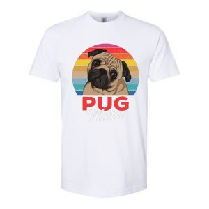 Pug Mama Cute Dog Mom Funny Gift Softstyle CVC T-Shirt