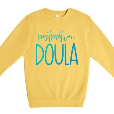 Postpartum Midwife Doula Delivery Labor Coach Cute Gift Premium Crewneck Sweatshirt