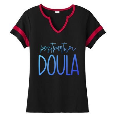 Postpartum Midwife Doula Delivery Labor Coach Cute Gift Ladies Halftime Notch Neck Tee