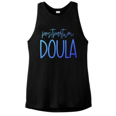 Postpartum Midwife Doula Delivery Labor Coach Cute Gift Ladies PosiCharge Tri-Blend Wicking Tank