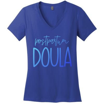 Postpartum Midwife Doula Delivery Labor Coach Cute Gift Women's V-Neck T-Shirt