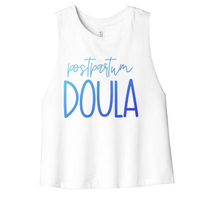 Postpartum Midwife Doula Delivery Labor Coach Cute Gift Women's Racerback Cropped Tank