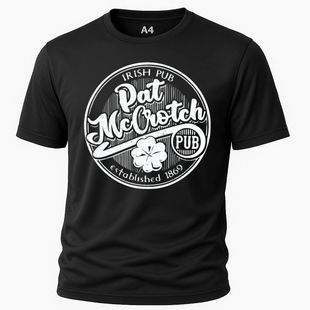 PAT McCROTCH Dirty Adult Irish ST PATRICKS DAY Cooling Performance Crew T-Shirt