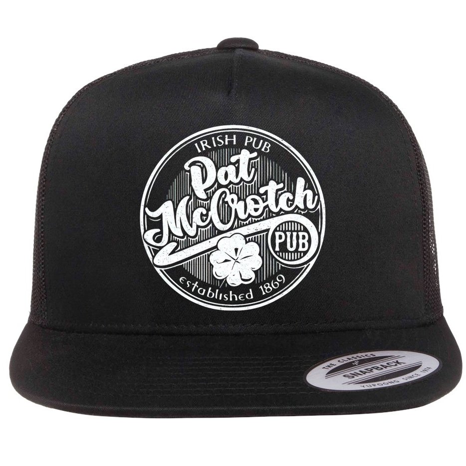 PAT McCROTCH Dirty Adult Irish ST PATRICKS DAY Flat Bill Trucker Hat
