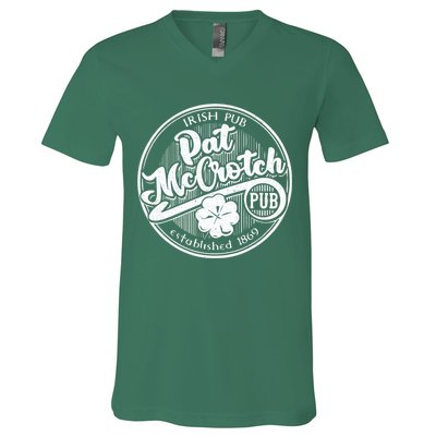 PAT McCROTCH Dirty Adult Irish ST PATRICKS DAY V-Neck T-Shirt