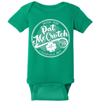 PAT McCROTCH Dirty Adult Irish ST PATRICKS DAY Baby Bodysuit