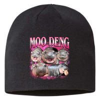 Pink Moo Deng Meme Hippo Funny Sustainable Beanie