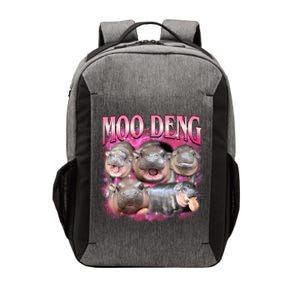 Pink Moo Deng Meme Hippo Funny Vector Backpack