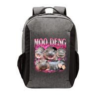 Pink Moo Deng Meme Hippo Funny Vector Backpack