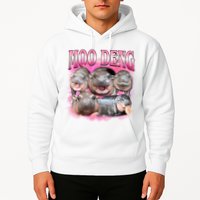 Pink Moo Deng Meme Hippo Funny Hoodie