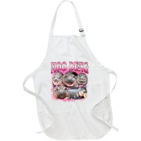 Pink Moo Deng Meme Hippo Funny Full-Length Apron With Pockets