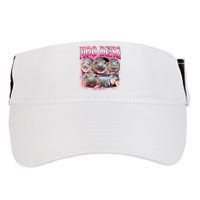 Pink Moo Deng Meme Hippo Funny Adult Drive Performance Visor