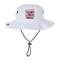 Pink Moo Deng Meme Hippo Funny Bucket Hat