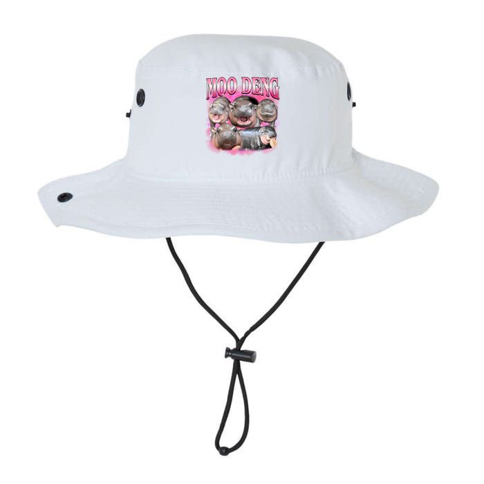 Pink Moo Deng Meme Hippo Funny Bucket Hat