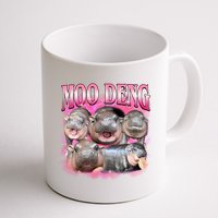 Pink Moo Deng Meme Hippo Funny Mug