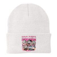 Pink Moo Deng Meme Hippo Funny Beanie