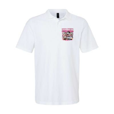 Pink Moo Deng Meme Hippo Funny Polo