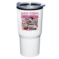 Pink Moo Deng Meme Hippo Funny Tumbler