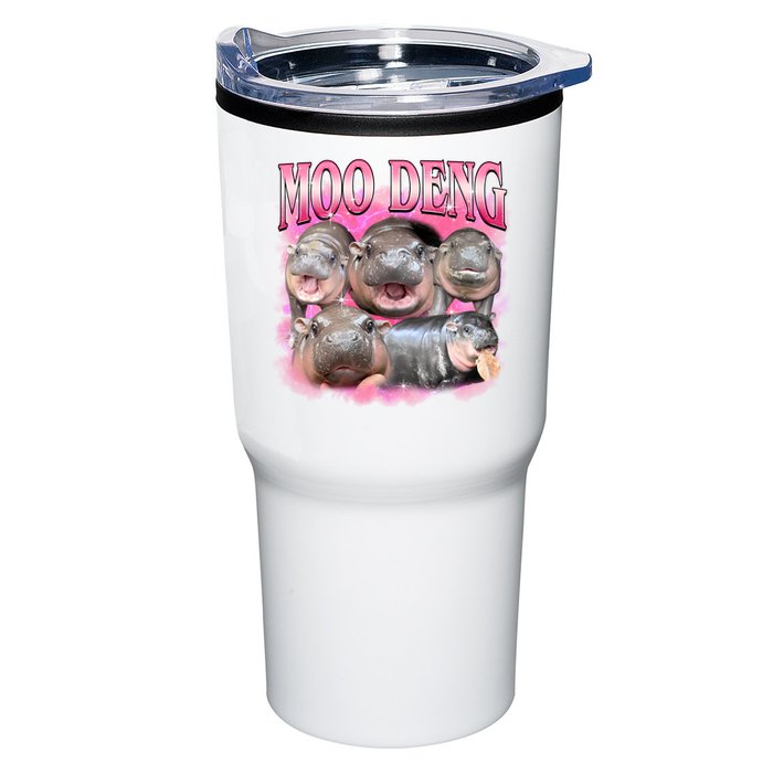 Pink Moo Deng Meme Hippo Funny Tumbler