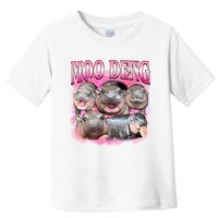 Pink Moo Deng Meme Hippo Funny Toddler T-Shirt