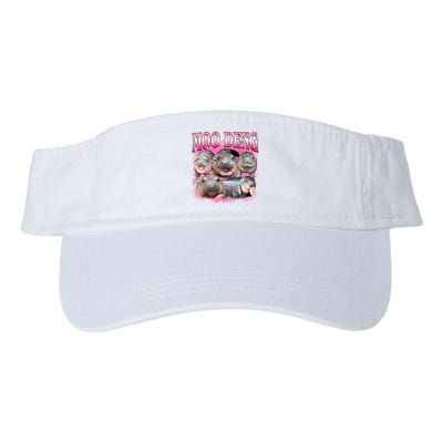 Pink Moo Deng Meme Hippo Funny Visor