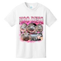 Pink Moo Deng Meme Hippo Funny Kids T-Shirt