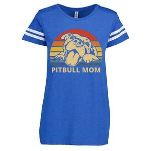 Pitbull Mom design for Pitbull and Pibble Moms Enza Ladies Jersey Football T-Shirt