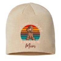 Poodle Mom Dog Owner Retro Vintage Lover Mothers Day Sustainable Beanie