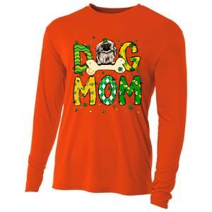 Pekingese Mom Dog Mom Shamrock St Patrick's Day Funny Gift Cooling Performance Long Sleeve Crew