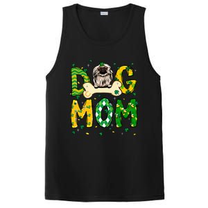 Pekingese Mom Dog Mom Shamrock St Patrick's Day Funny Gift PosiCharge Competitor Tank