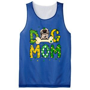 Pekingese Mom Dog Mom Shamrock St Patrick's Day Funny Gift Mesh Reversible Basketball Jersey Tank