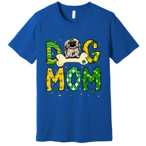 Pekingese Mom Dog Mom Shamrock St Patrick's Day Funny Gift Premium T-Shirt