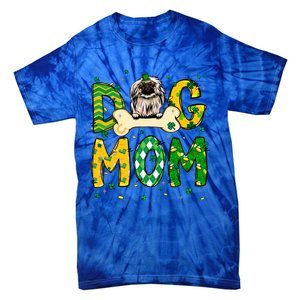 Pekingese Mom Dog Mom Shamrock St Patrick's Day Funny Gift Tie-Dye T-Shirt