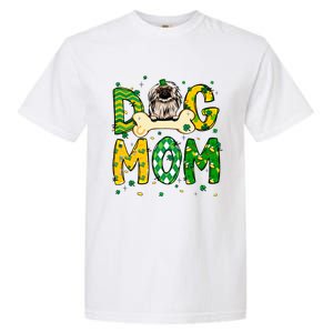 Pekingese Mom Dog Mom Shamrock St Patrick's Day Funny Gift Garment-Dyed Heavyweight T-Shirt