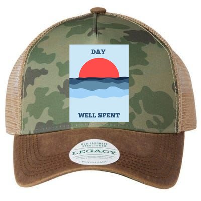 Positive Messaging Day Well Spent Surf And Street Wear Legacy Tie Dye Trucker Hat