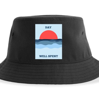 Positive Messaging Day Well Spent Surf And Street Wear Sustainable Bucket Hat