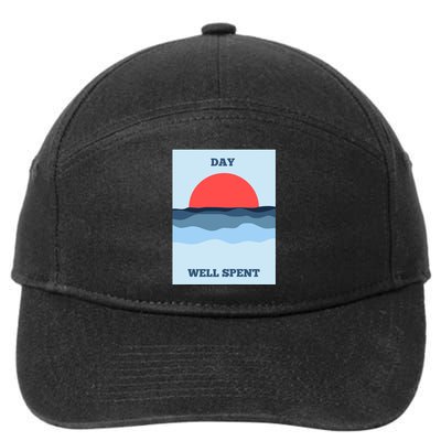 Positive Messaging Day Well Spent Surf And Street Wear 7-Panel Snapback Hat