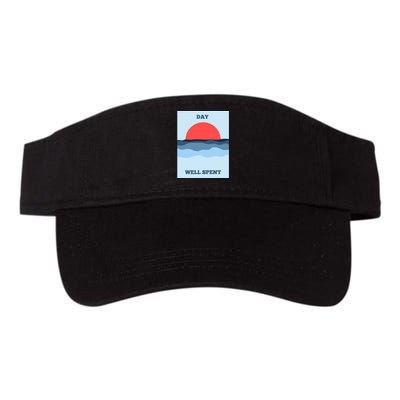 Positive Messaging Day Well Spent Surf And Street Wear Valucap Bio-Washed Visor