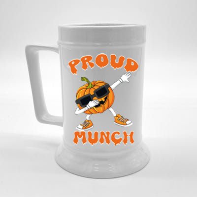 Proud Munch Dabbing Dancing Pumpkin Cool Halloween Pajamas Gift Beer Stein