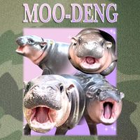 Purple Moo Deng Meme Hippo Funny Legacy Tie Dye Trucker Hat