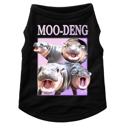 Purple Moo Deng Meme Hippo Funny Doggie Tank