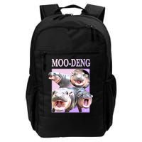 Purple Moo Deng Meme Hippo Funny Backpack